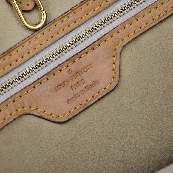 LOUIS VUITTON Hampstead PM Shoulder Bag Damier Azur Leather White - Picture 12 of 14